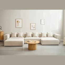 Nimara Hailey midtermodul i beige L: 121 X D: 100 X H: 65 cm