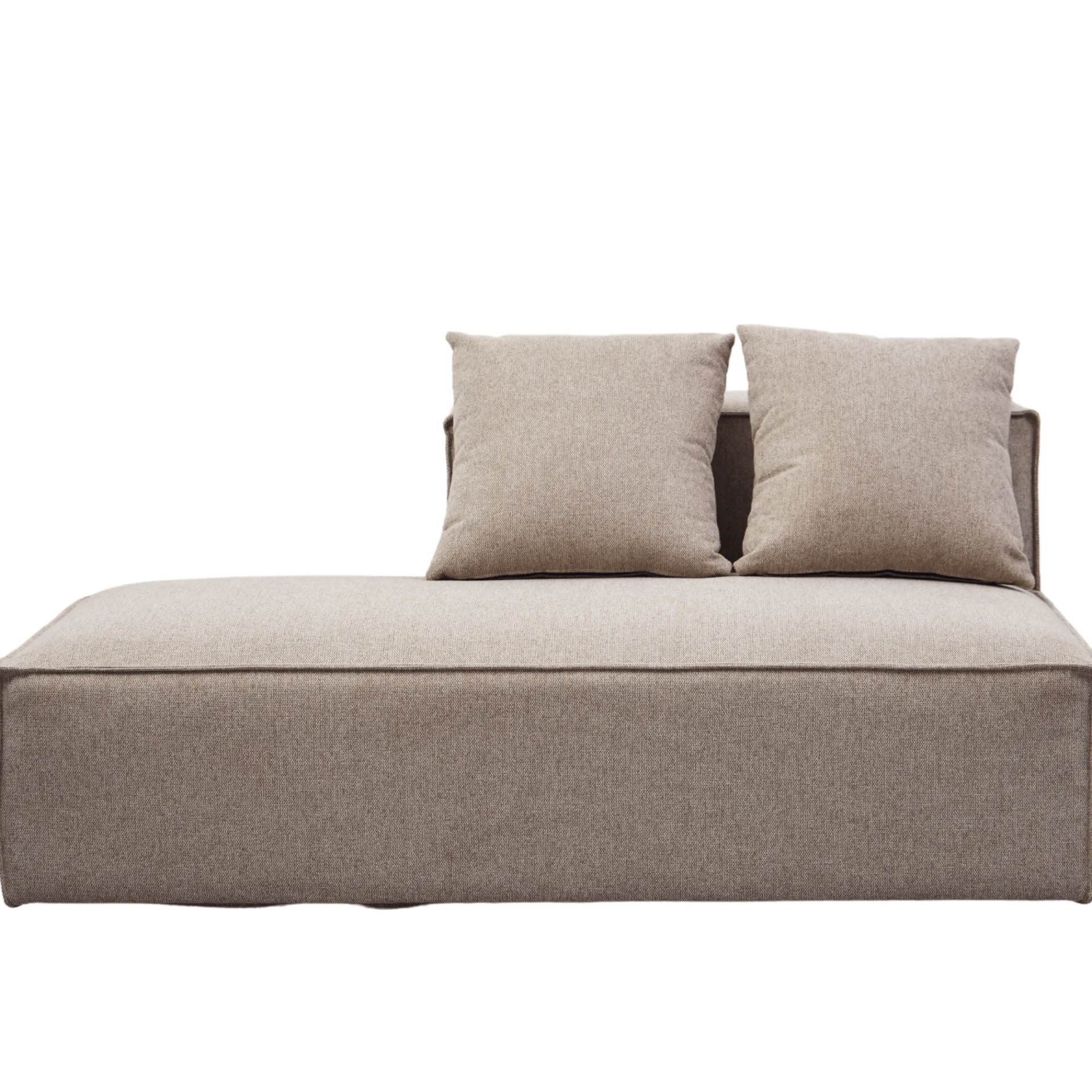 Clearance Nimara Hailey modul med halvt ryglæne venstrevendt i sand L:148 x D: 100 x H: 65 cm