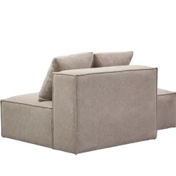 Clearance Nimara Hailey modul med halvt ryglæne venstrevendt i sand L:148 x D: 100 x H: 65 cm