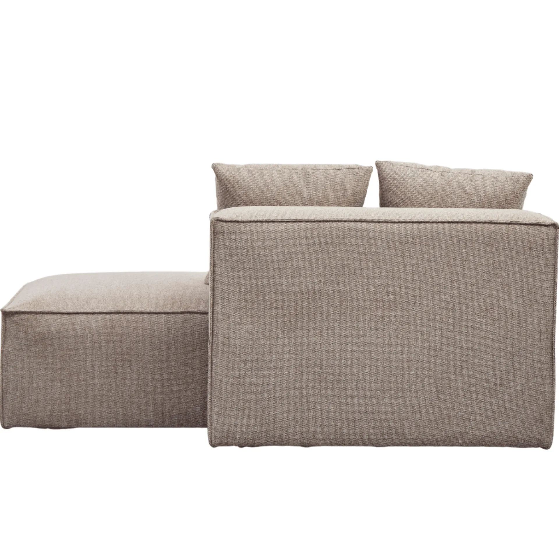 Clearance Nimara Hailey modul med halvt ryglæne højrevendt i sand L: 148 x D: 100 x H: 65 cm