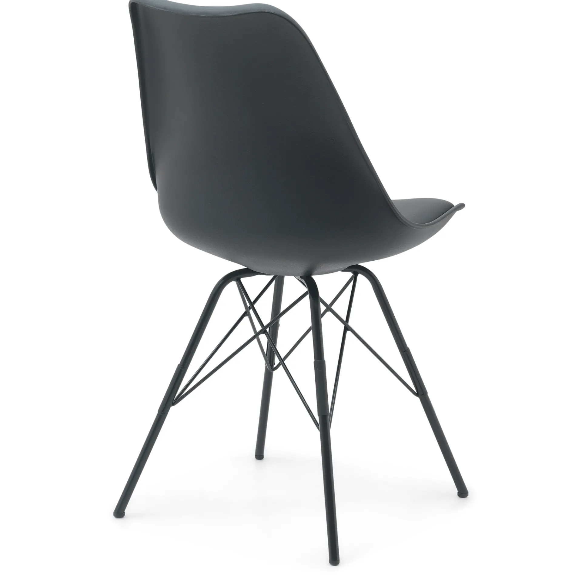 Clearance Nimara Hannah spisebordsstol - Sort med sorte ben