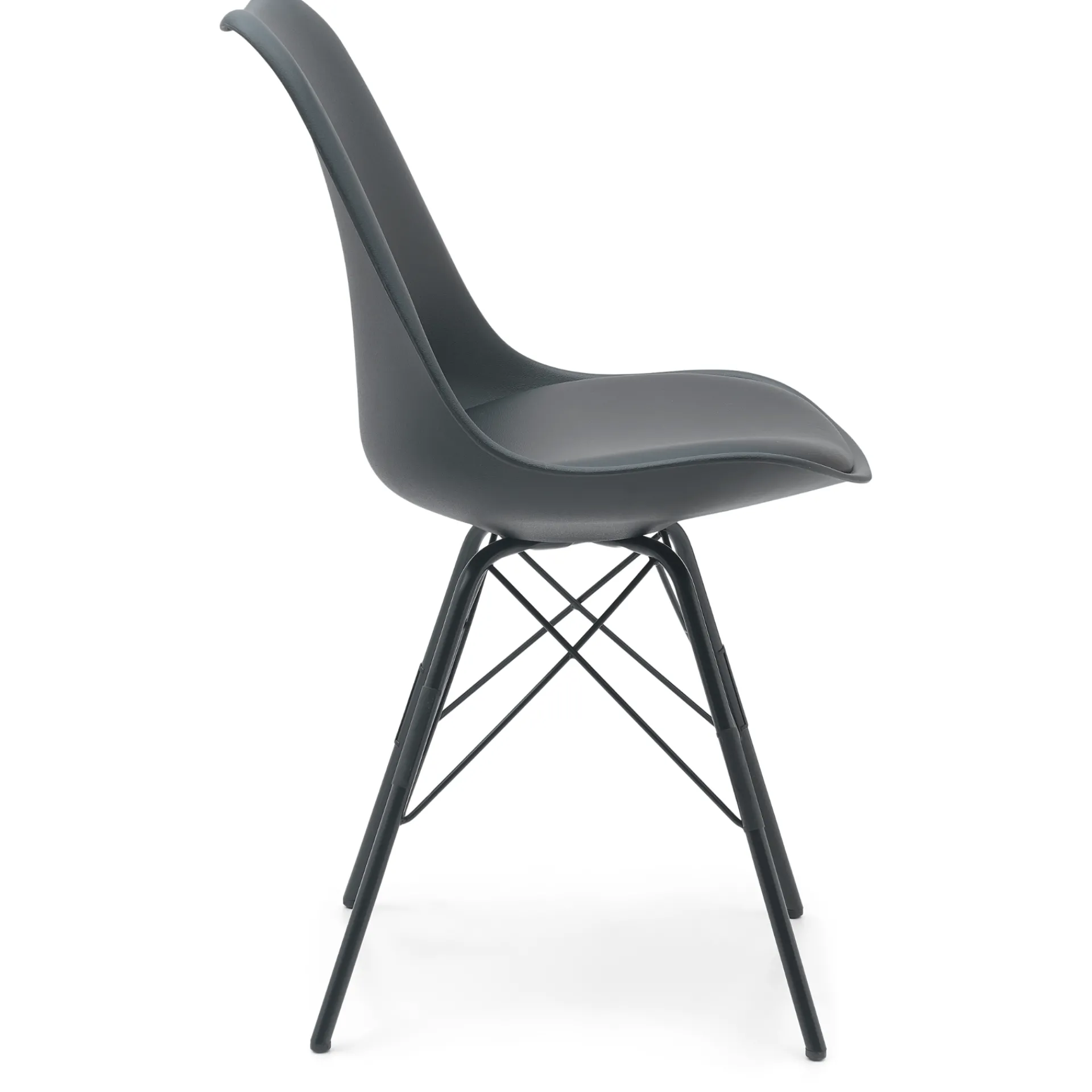 Clearance Nimara Hannah spisebordsstol - Sort med sorte ben