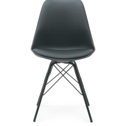 Clearance Nimara Hannah spisebordsstol - Sort med sorte ben