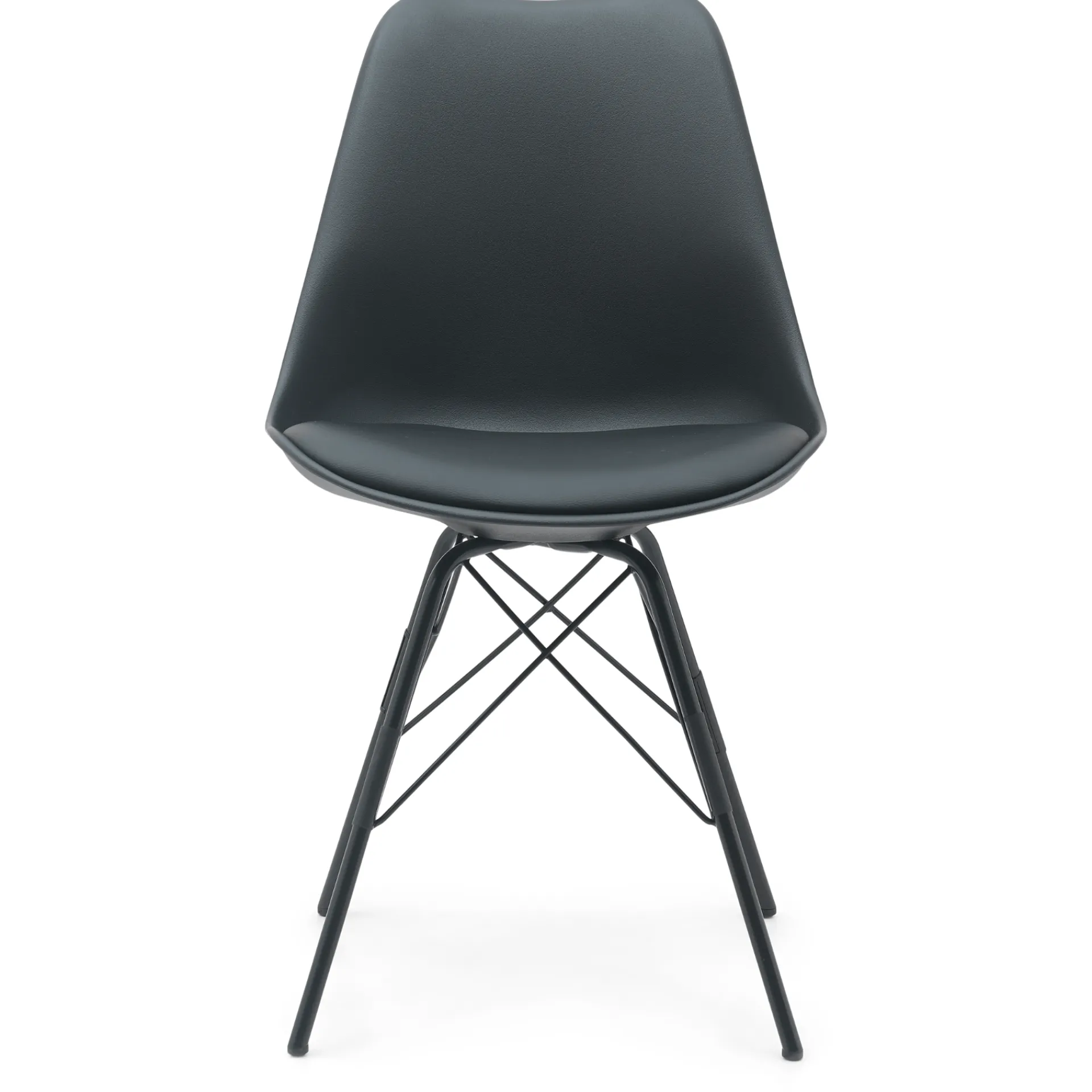 Clearance Nimara Hannah spisebordsstol - Sort med sorte ben