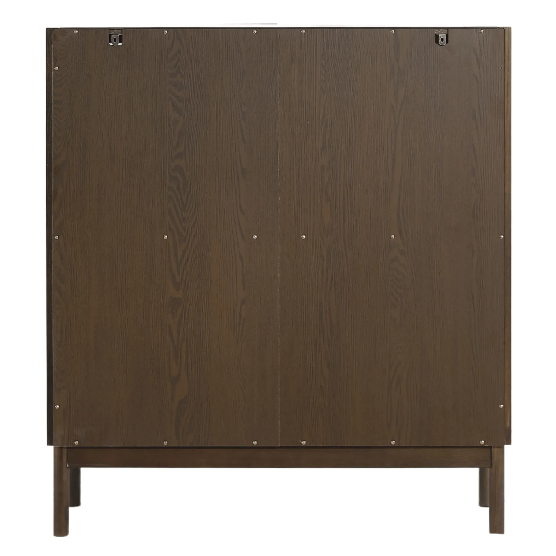 Discount Nimara Havana vitrineskab i røget eg med 2 låger - 110x40x100 cm