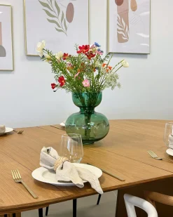 New Nimara Hazel glasvase grøn 25 cm