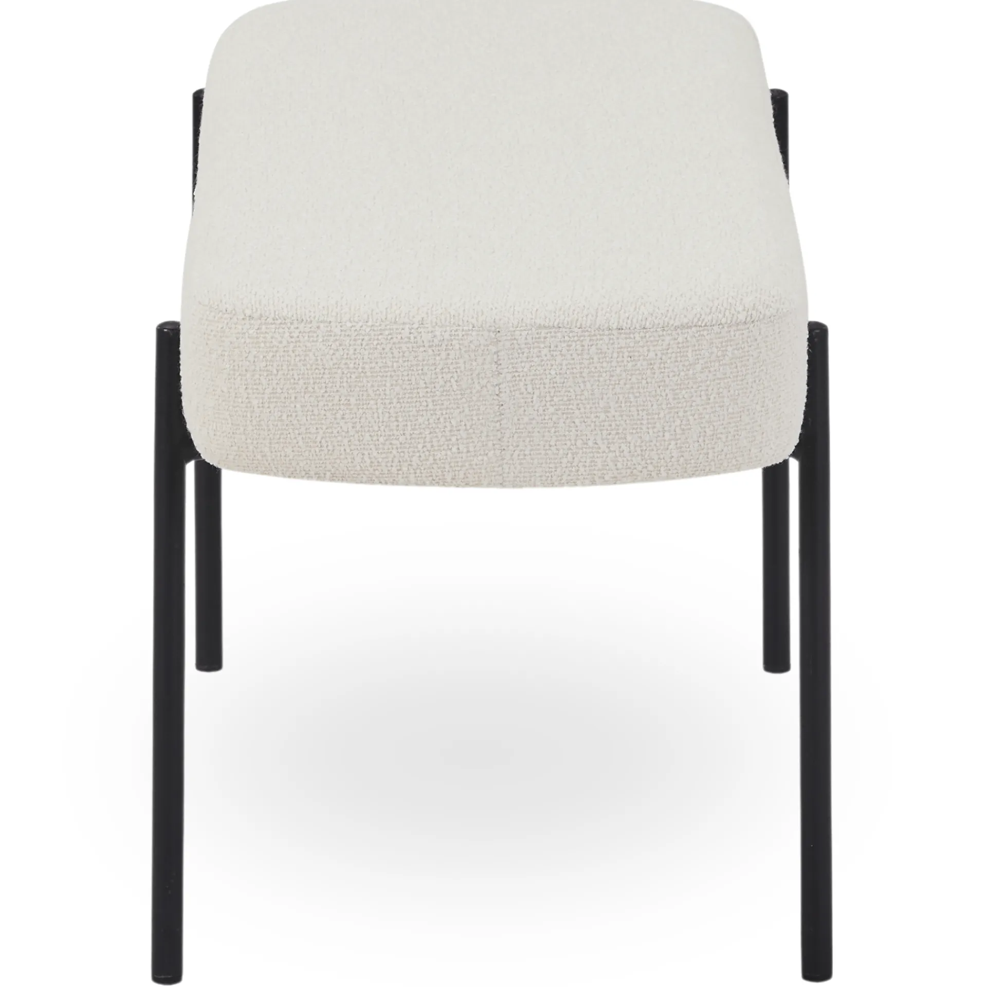 New Nimara Helena bænk i hvid boucle 100x36x43 cm