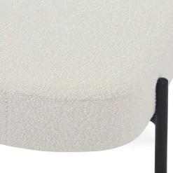 New Nimara Helena bænk i hvid boucle 100x36x43 cm