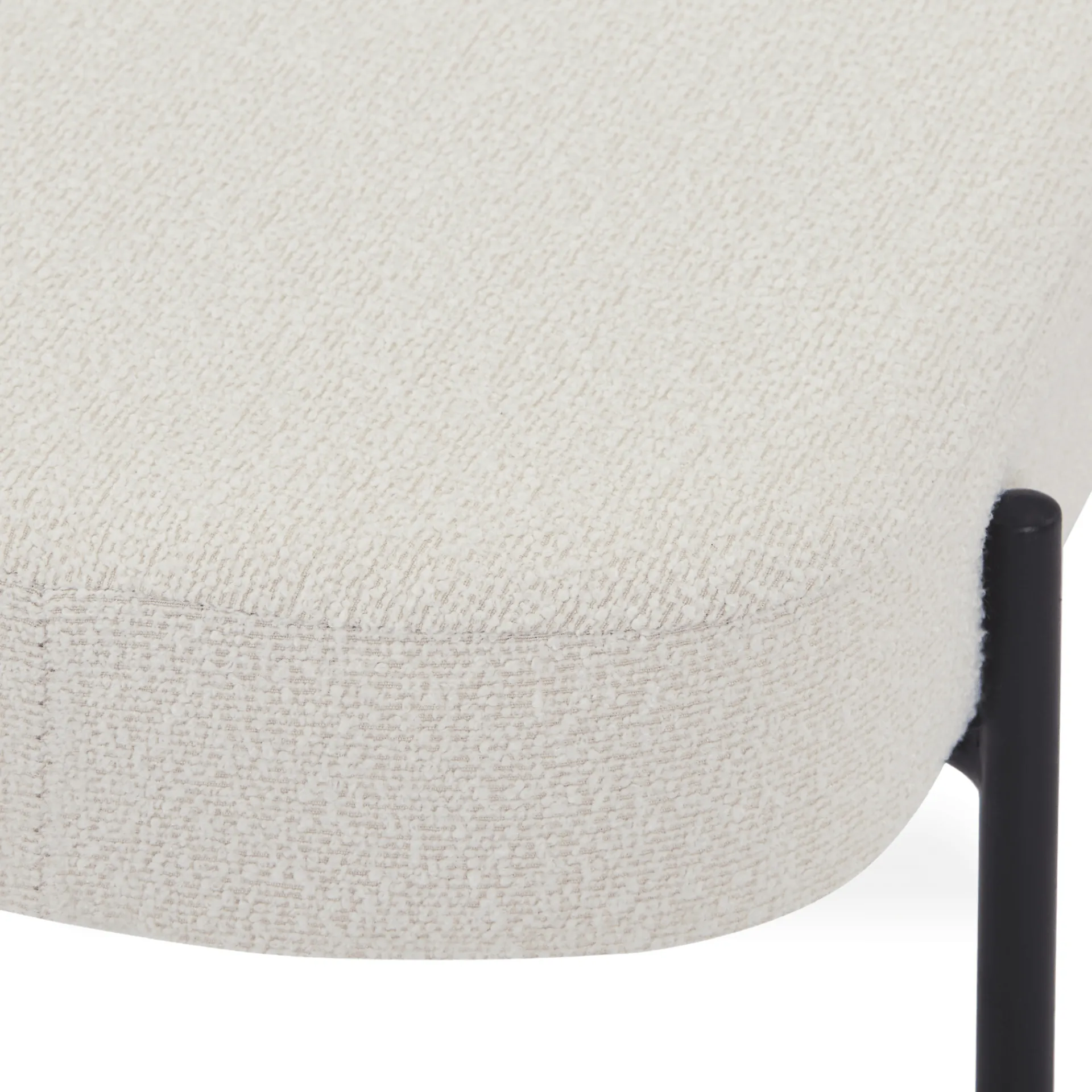 New Nimara Helena bænk i hvid boucle 100x36x43 cm