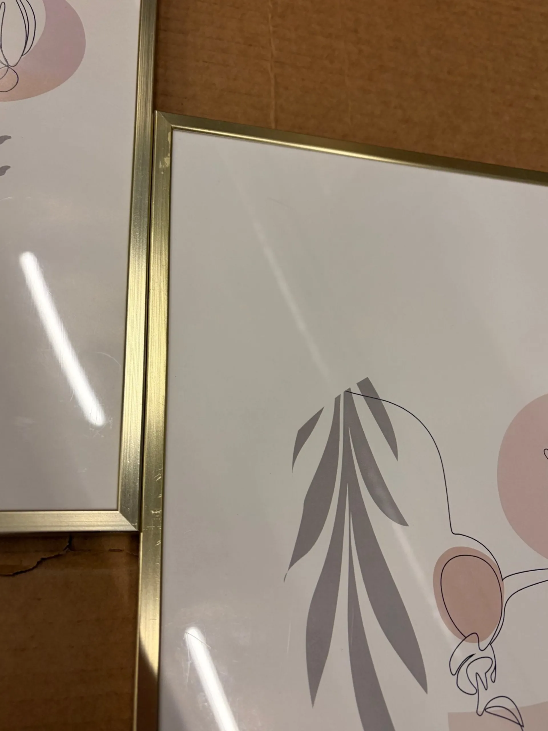 Best Nimara Ibi billedrammer bundle - 4 forskellige størrelser guld. Brudt emballage - se produktbeskrivelse (OU11773)