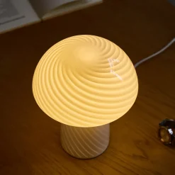 Nimara Ida Mushroom LED lampe hvid 24 cm