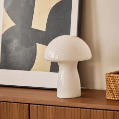 Nimara Ida Mushroom LED lampe hvid 24 cm