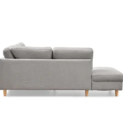 New Nimara Jennifer højrevendt u-sofa i lys grå med chaiselong - L: 300 x D: 208 x H: 82 cm