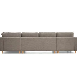 Nimara Jennifer venstrevendt u-sofa i sand med chaiselong - L: 300 x D: 208 x H: 82 cm