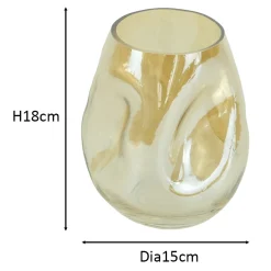 Online Nimara Joy glasvase røgfarvet 18 cm