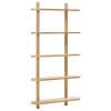 Hot Nimara Juliet væghylde i eg med 5 hylder H:140 x B:22 x B:75 cm