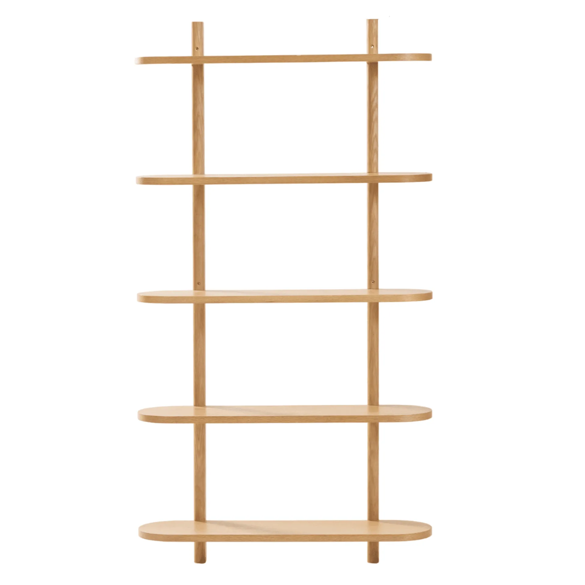 Hot Nimara Juliet væghylde i eg med 5 hylder H:140 x B:22 x B:75 cm