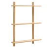New Nimara Juliet væghylde i eg med 3 hylder H:100 x D:22 x B:90 cm
