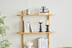 New Nimara Juliet væghylde i eg med 3 hylder H:100 x D:22 x B:90 cm