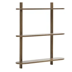 Online Nimara Juliet væghylde i røget eg med 3 hylder H:100 x D:22 x B:90 cm