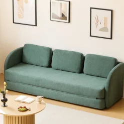 Online Nimara Katarina foldbar sovesofa grøn L: 217 x D: 77/145 x H: 75 cm