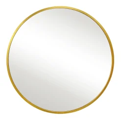 Online Nimara Kaya rundt spejl med messing/guld ramme Ø70 cm