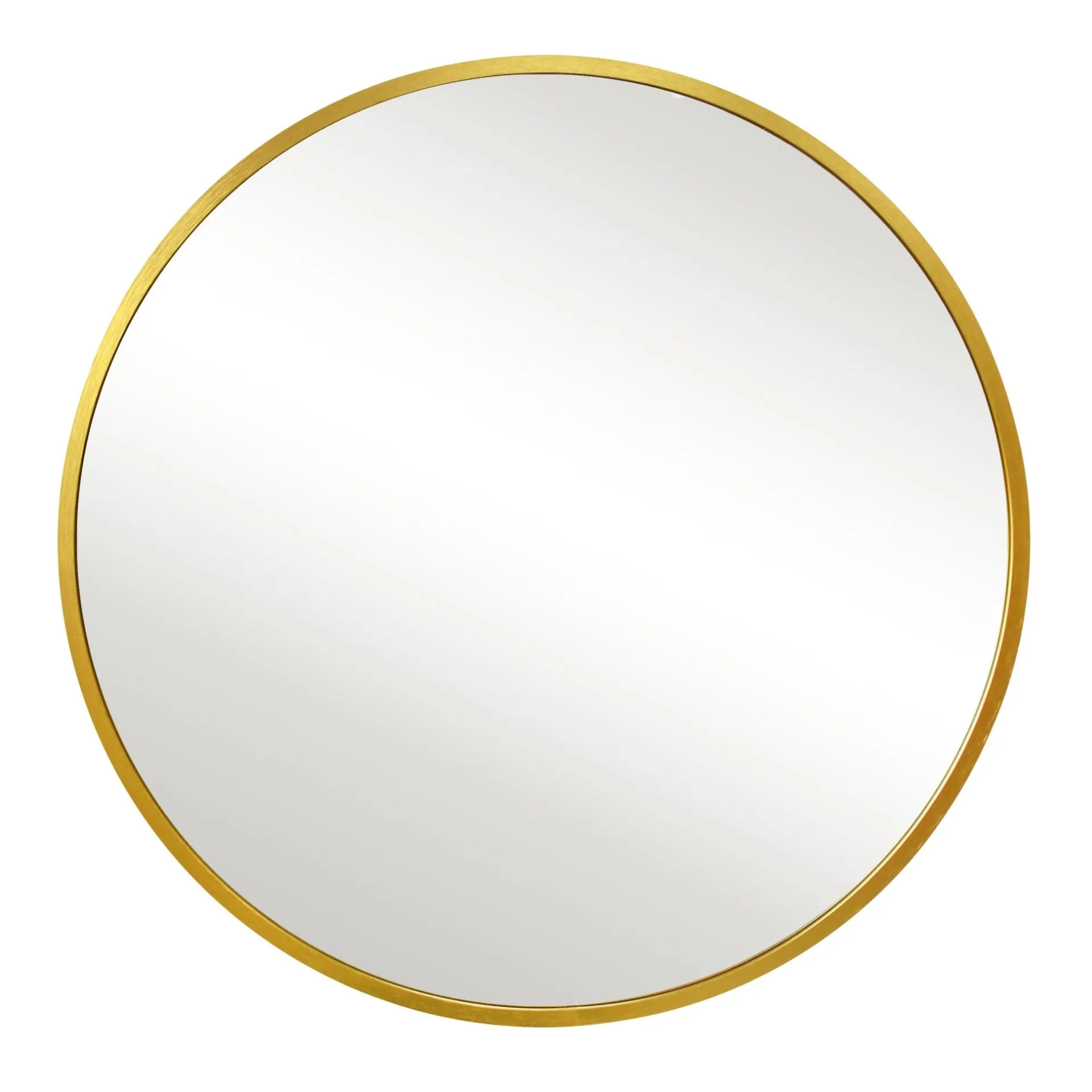 Online Nimara Kaya rundt spejl med messing/guld ramme Ø70 cm