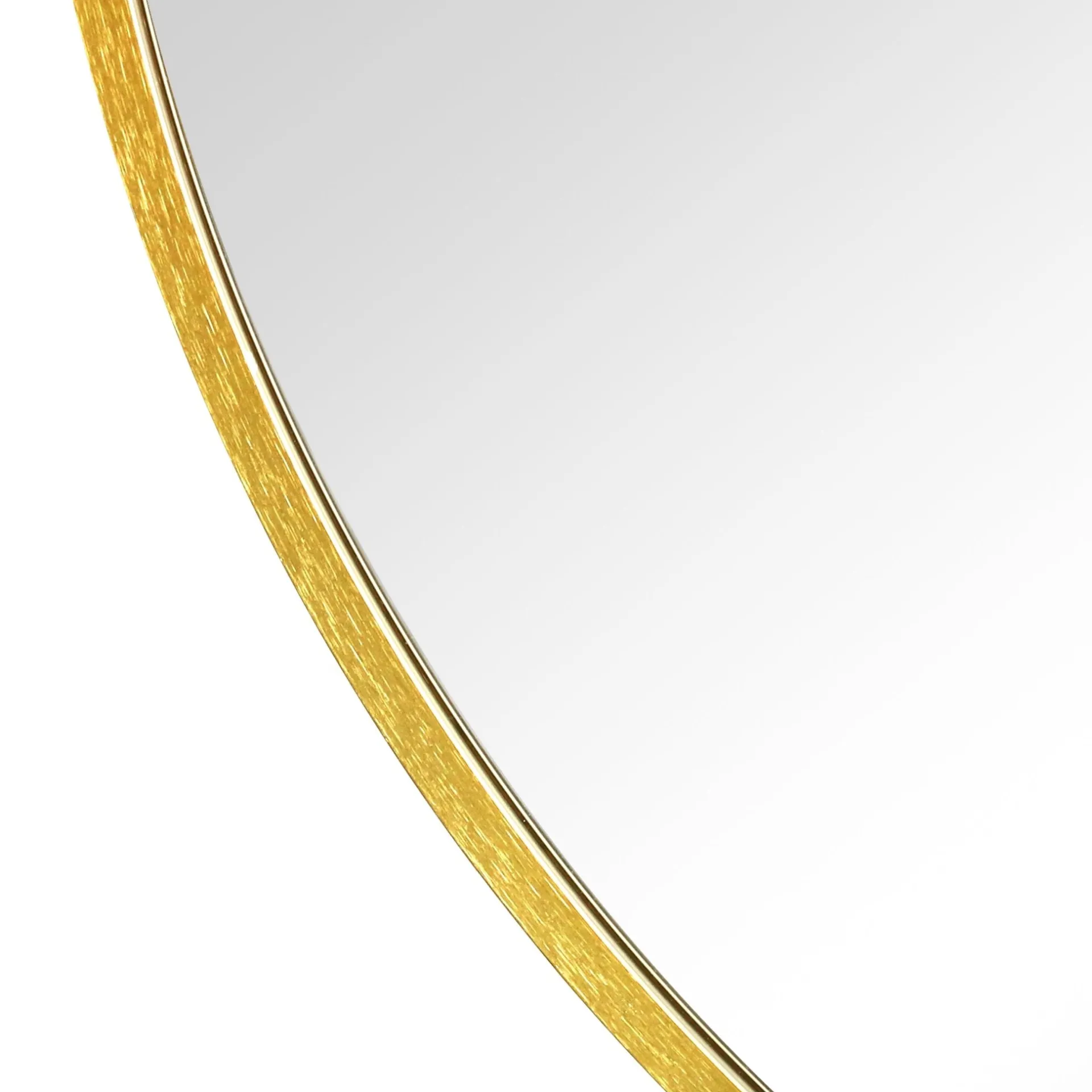 Online Nimara Kaya rundt spejl med messing/guld ramme Ø70 cm