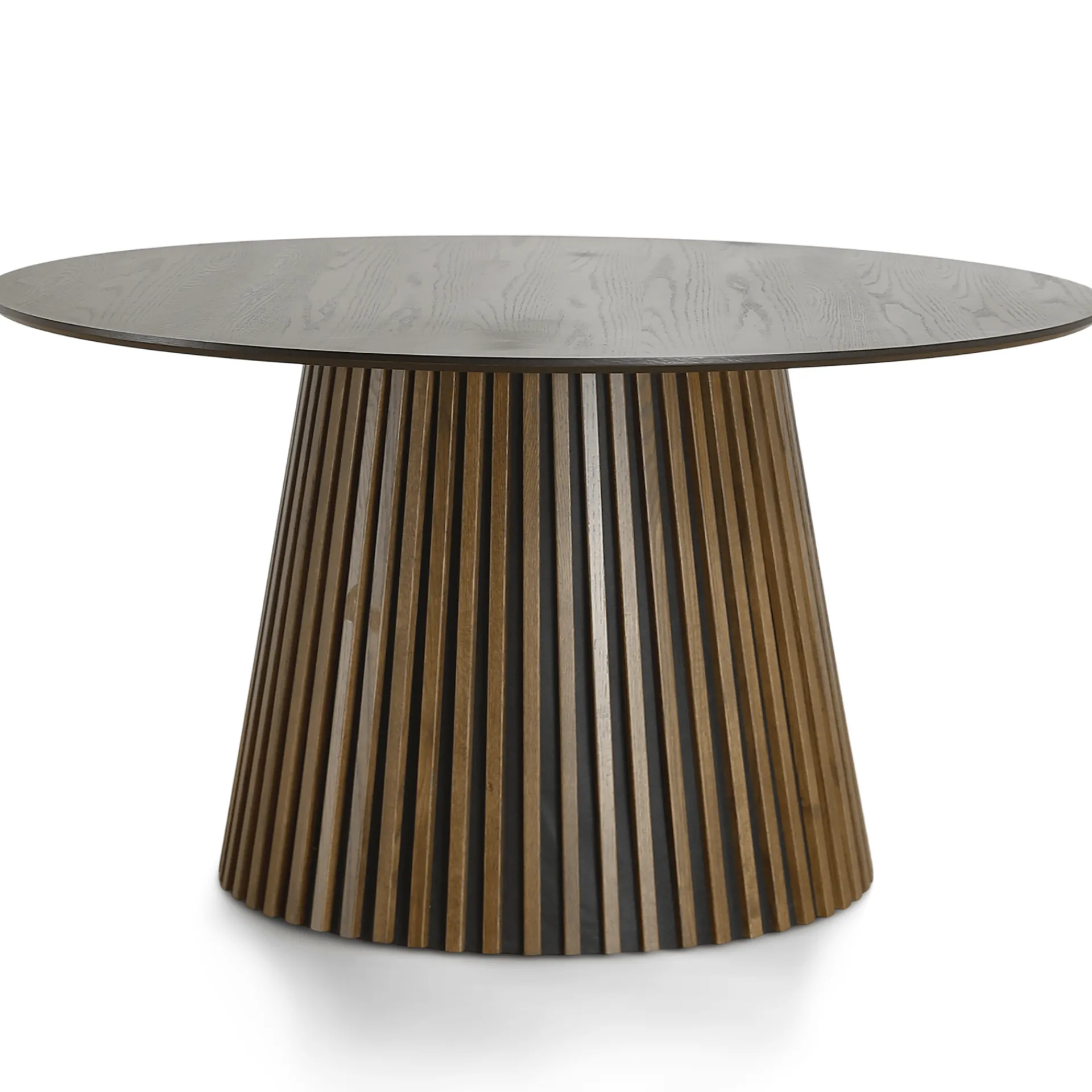 Best Nimara Lewis - Lamel rundt Spisebord I røget Egefiner Ø140 cm