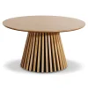 Best Nimara Lewis lamel sofabord Ø90 i egefinér