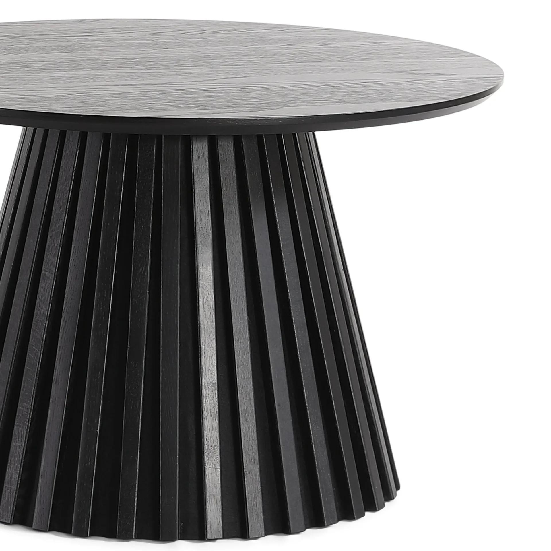 Sale Nimara Lewis lamel sofabord sort Ø70 cm