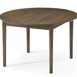 New Nimara Liam rundt spisebord i røget egefiner med udtræk 120/160/200 cm - Inkl. 2 tillægsplader