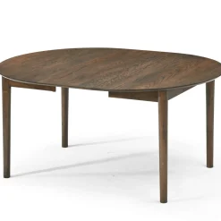 New Nimara Liam rundt spisebord i røget egefiner med udtræk 120/160/200 cm - Inkl. 2 tillægsplader