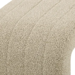 Best Nimara Lianna bænk i beige boucle 95x40x44 cm