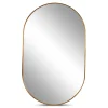 Discount Nimara Linda ovalt spejl med messing/guld ramme 50x80 cm