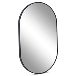 Online Nimara Linda ovalt spejl med sort ramme 50x80 cm
