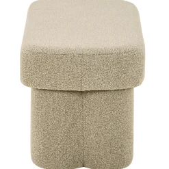 Outlet Nimara Linea bænk beige Boucle 100x42x44 cm