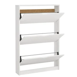 Outlet Nimara Livo skoskab med 3 låger i hvid