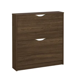 New Nimara Livo skoskab med 2 låger i røget egelook