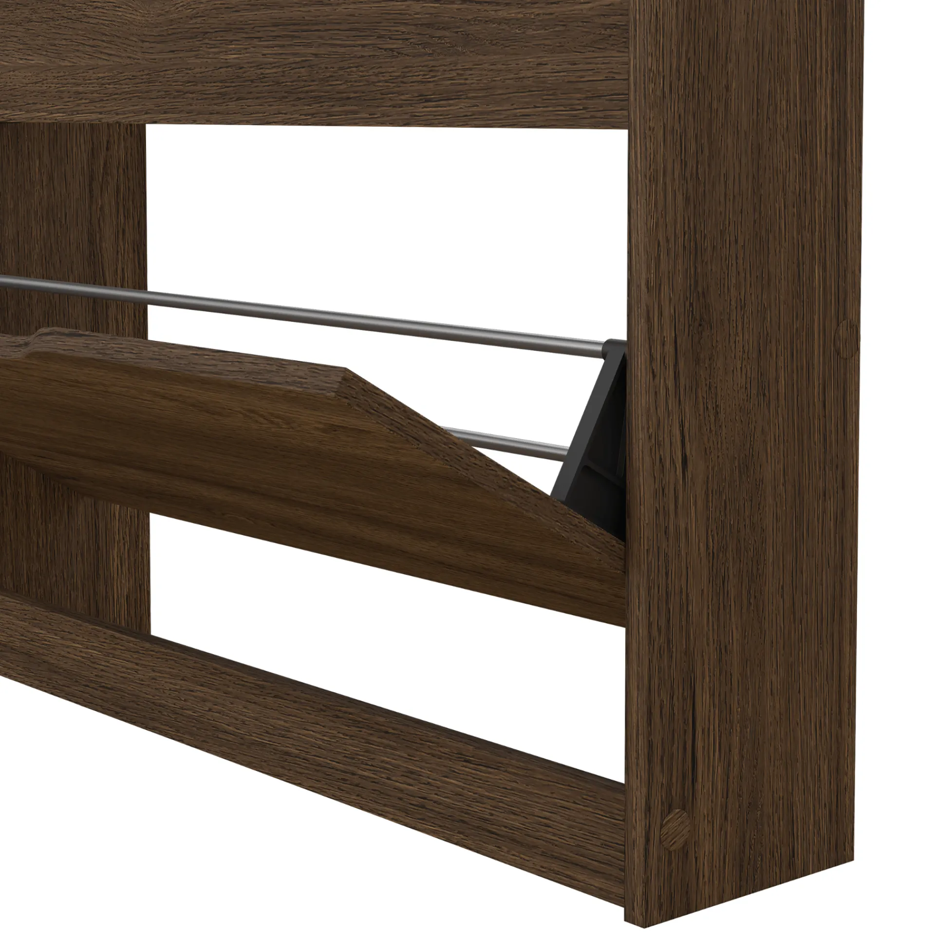 New Nimara Livo skoskab med 2 låger i røget egelook