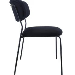 Outlet Nimara Lucia spisebordsstol - sort velour