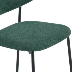 Hot Nimara Lucinda Spisebordsstol - grøn tekstil