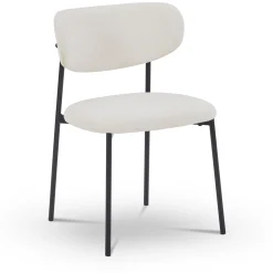 Best Nimara Lucinda Spisebordsstol - hvid boucle