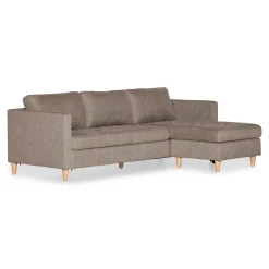 Online Nimara Lulu - Højrevendt og venstrevendt vendbar chaiselong sofa i sand - L: 215 x D: 82 x H: 78 cm