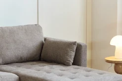Online Nimara Lulu - Højrevendt og venstrevendt vendbar chaiselong sofa i sand - L: 215 x D: 82 x H: 78 cm