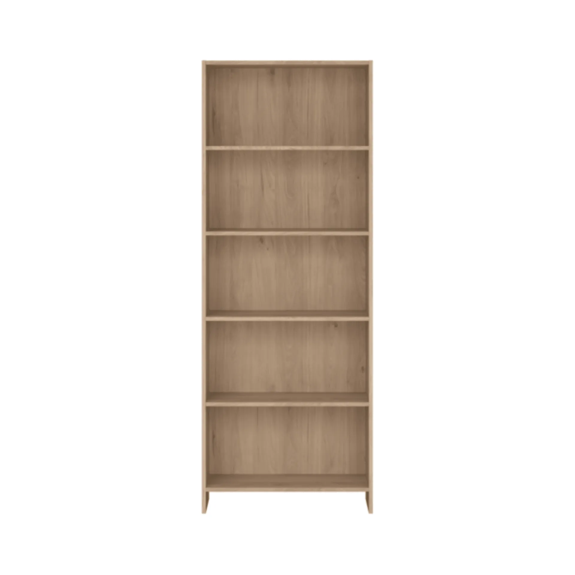 Online Nimara Maddie reol med 5 hylder i eg 175,5x66x25,5 cm