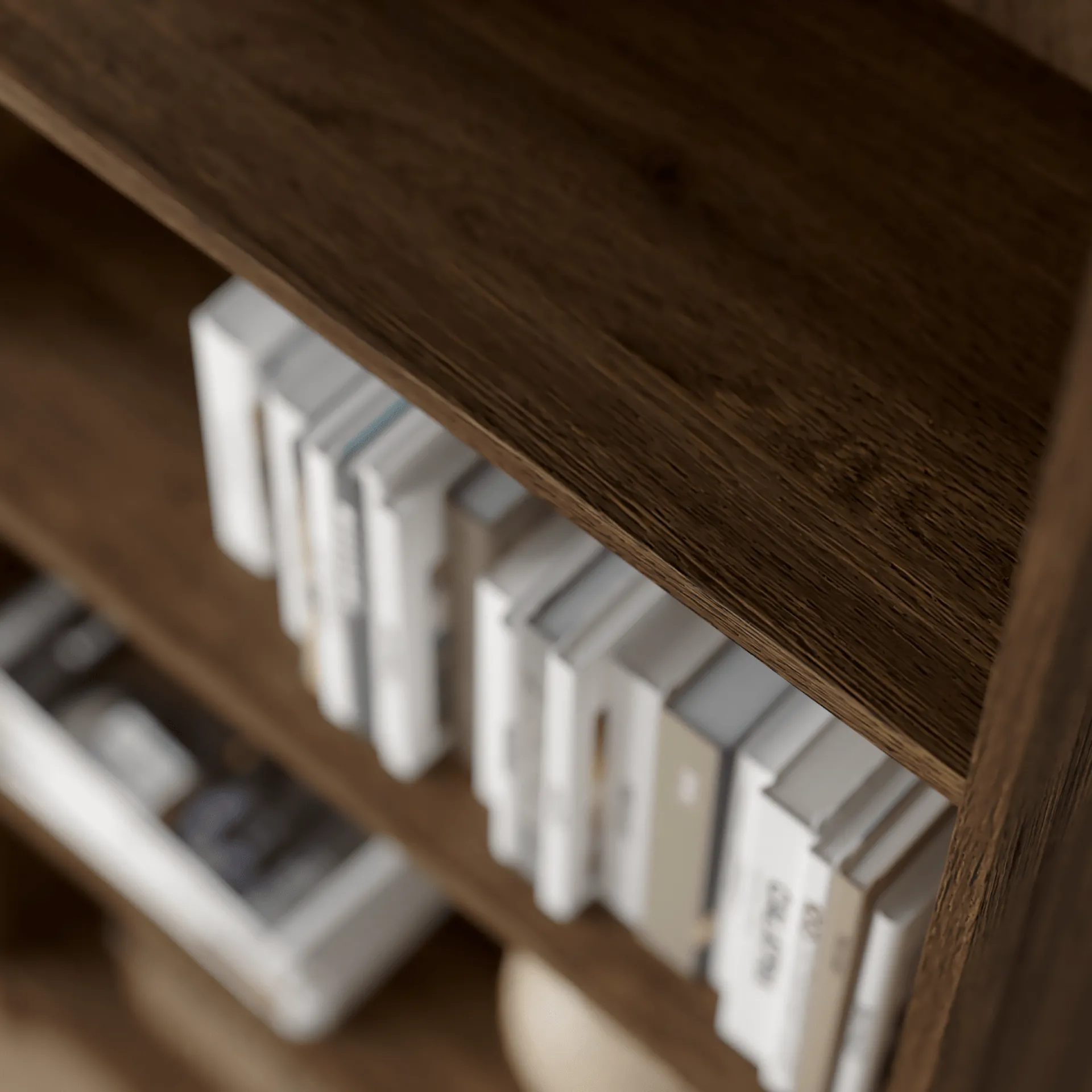 New Nimara Maddie reol med 5 hylder i røget eg 175,5x66x25,5 cm