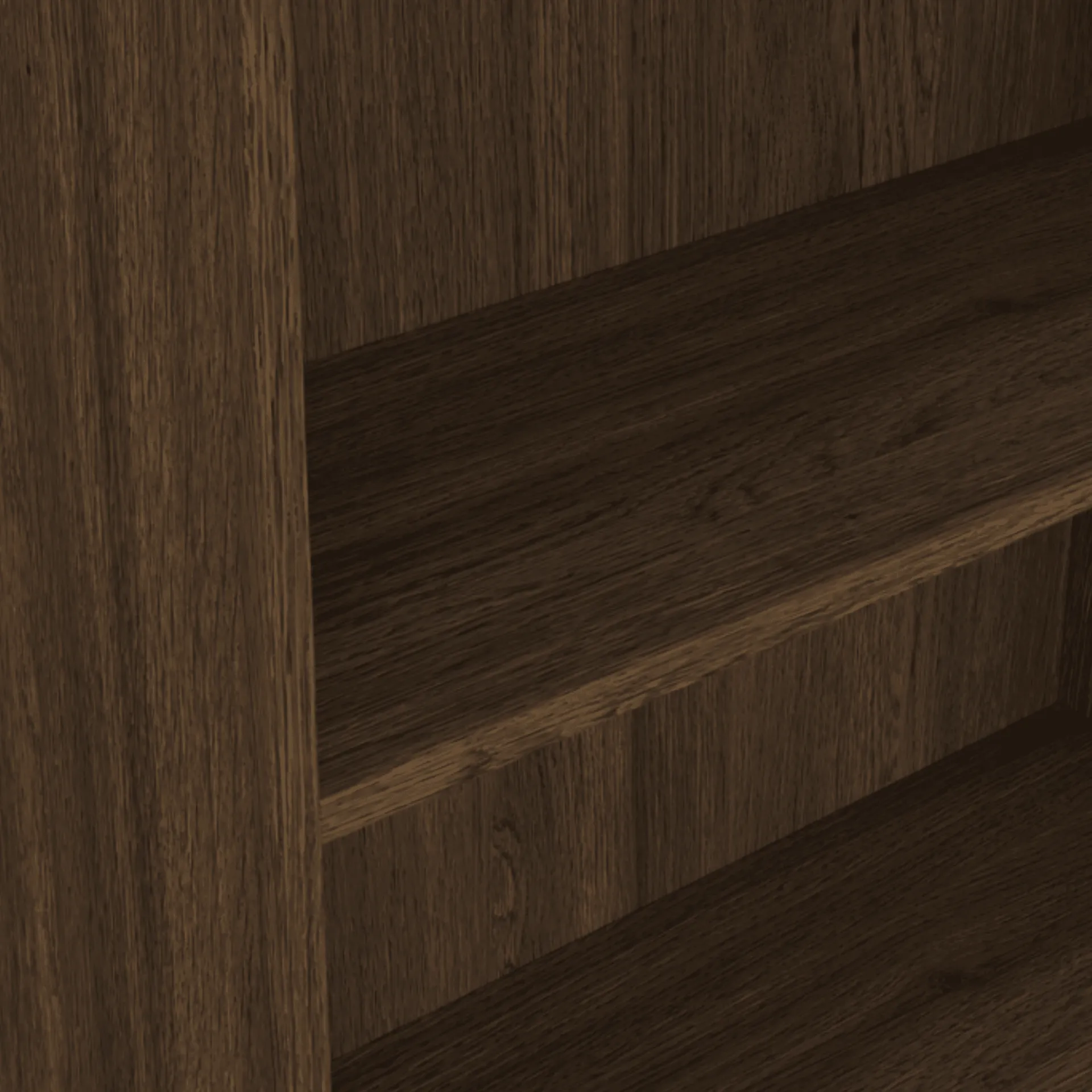 New Nimara Maddie reol med 5 hylder i røget eg 175,5x66x25,5 cm