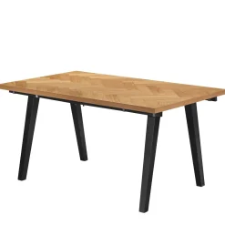 Hot Nimara Madelina sildebensbord 150/240x90 cm  - Lakeret egefiner (Forberedt til tillægsplader)