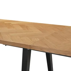 Hot Nimara Madelina sildebensbord 150/240x90 cm  - Lakeret egefiner (Forberedt til tillægsplader)